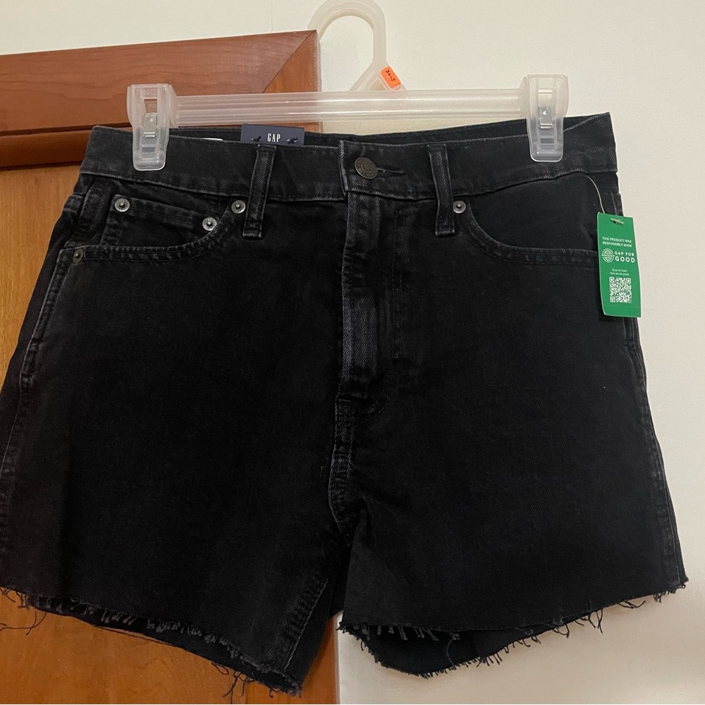 GAP Women's Dark Black Jean Shorts
